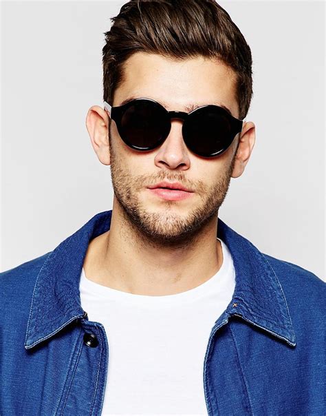 large round black sunglasses|round black sunglasses for men.